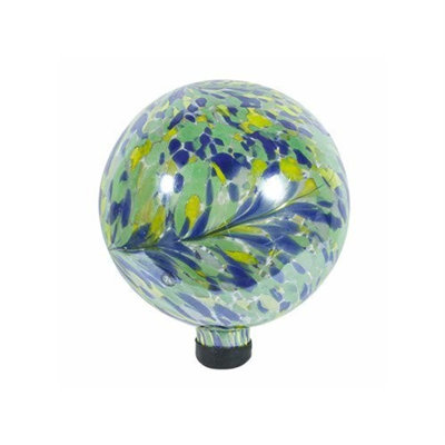 Weather Resistant Glass Abstract Gazing Ball