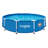 Funsicle 12' x 30" Outdoor Activity Round Frame Pool with 12' Debris Cover, Blue-102495106