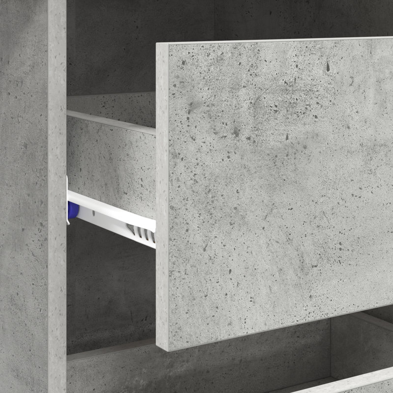 Writing Desk Engineered Wood Medium, Concrete Grey