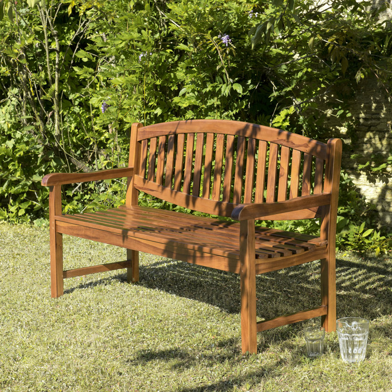 Birge Solid Wood Teak Outdoor Bench