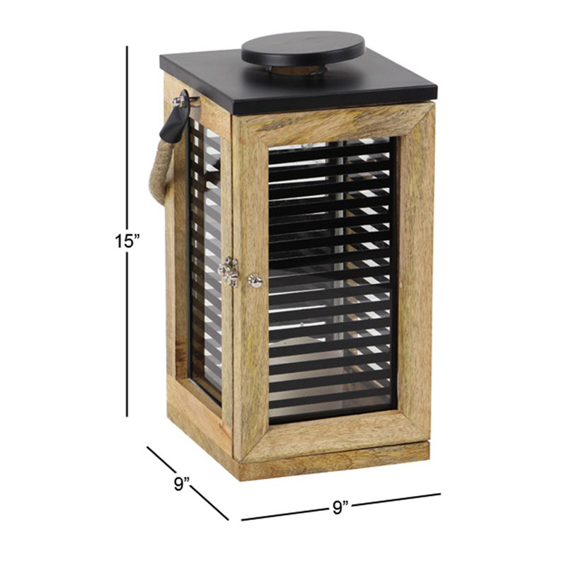 Lanterne en bois moderne