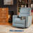 Manual Recliner Chair, Swivel Nursery Rocking Recliner,PU Leather Recliner with Lumbar Support-528104436
