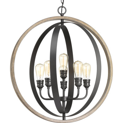 Mccurley 6 - Light Dimmable Globe Chandelier
