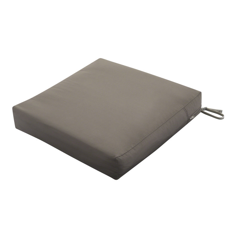 Jaylon Water-Resistant Patio Lounge Chair/Loveseat Cushion, 5" H x 25" W x 25" D, Dark Taupe