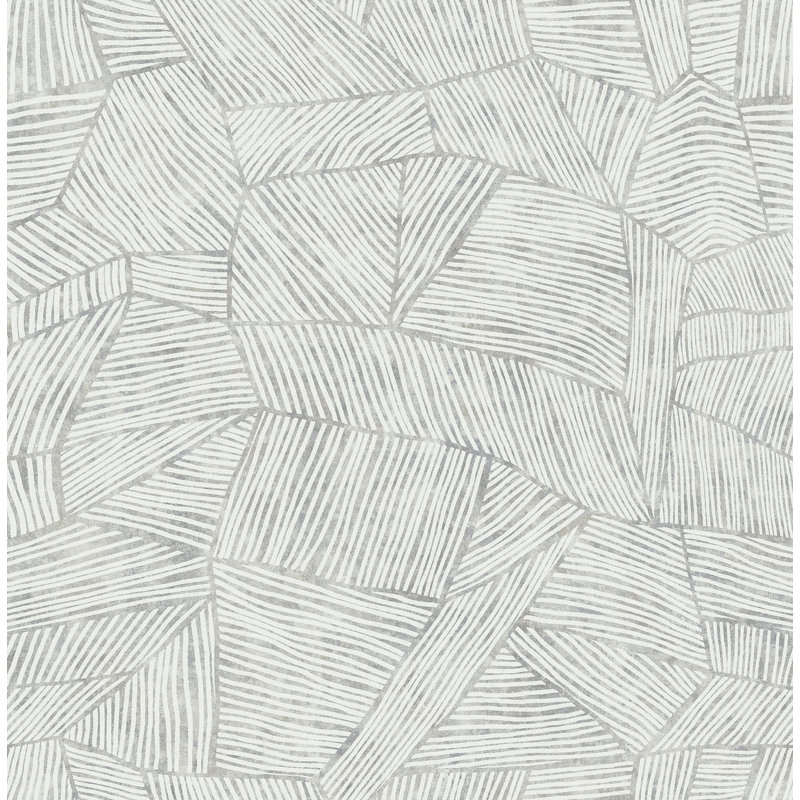 Rouleau de papier peint L 33 pi x l 20,5 po Aldabra, gris