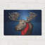  «Christmas Moose» par John Hovenstine, art mural en métal, 16 po x 12 po-9273627