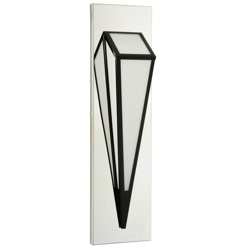 Morton Glass 1 - Light LED Flush Mounted Sconce