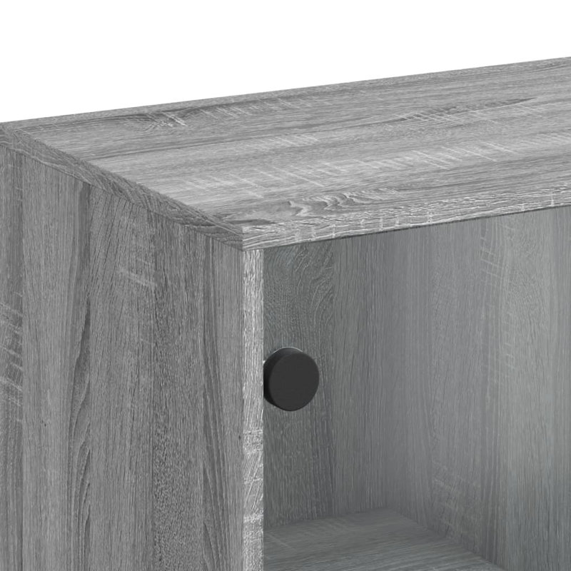 Aanvi Steel Standard Accent Cabinet, Grey Sonoma