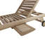 Hyland 202cm Long Reclining Teak Single Chaise