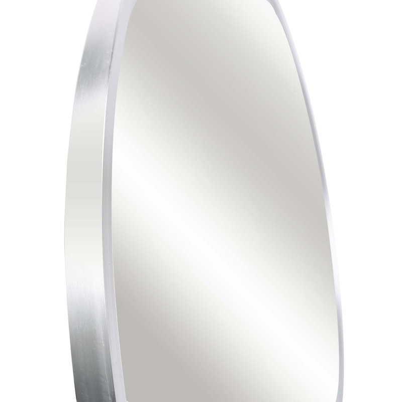 Miroir de salle de bain Deltufo, 32 po x 32 po, Argent