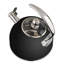 Viking 2.6 Qt.  Stainless Steel Whistling Kettle With 3-ply Base, Matte Black