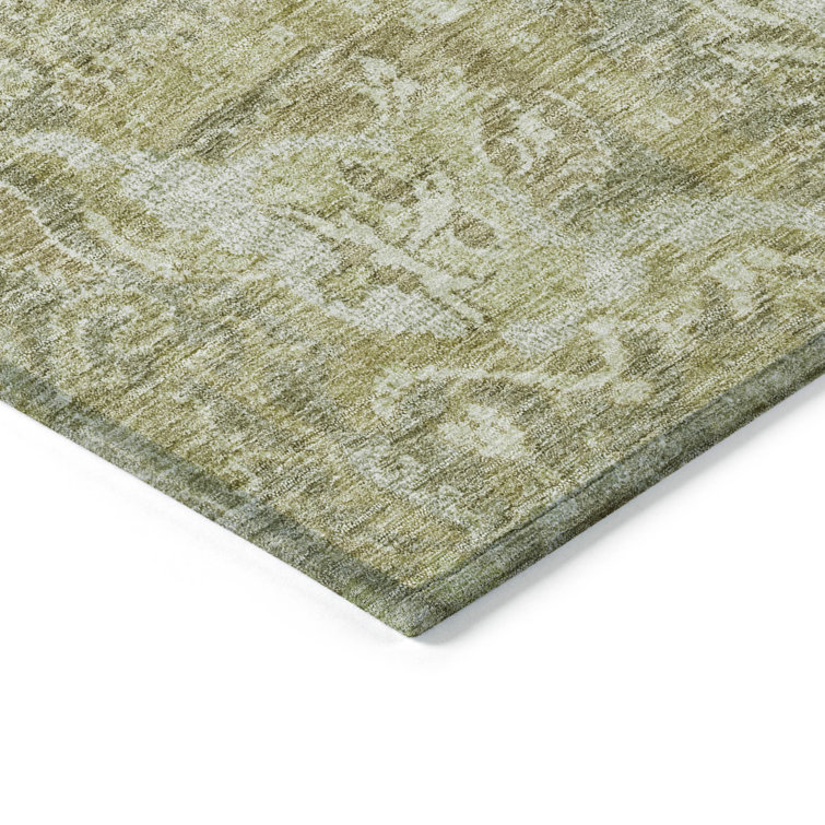 Machine Washable Indoor/Outdoor Chayden ACN1101 Sage Rug