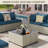 7 Pieces  Design-Oriented Rattan Patio Conversation Sets With Cushions-1750141654