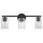 3-Light Bath Vanity Fixture with Clear Ribbed Glass-1208007040