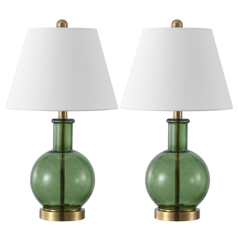 Devi 20.25 Inch Ceramic Table Lamp Set Of 2
