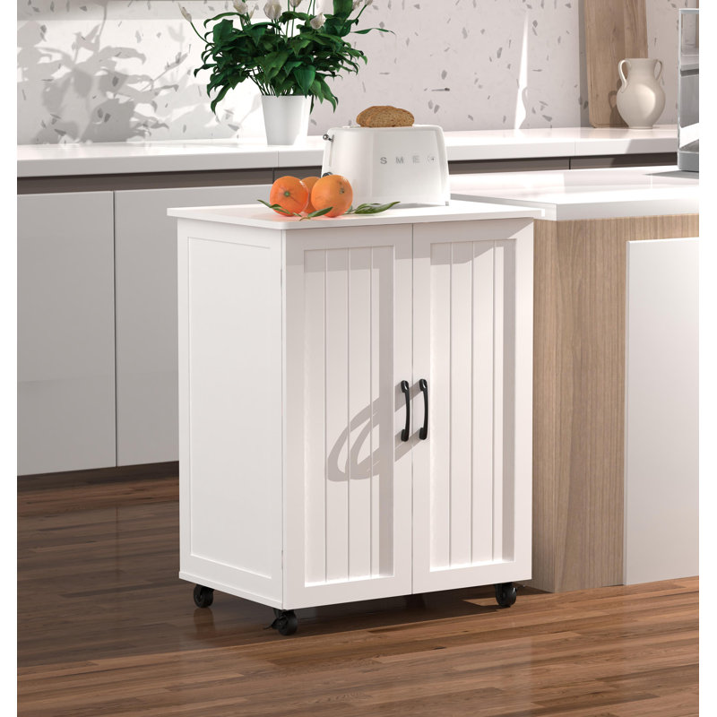 Îlot de cuisine sur roulettes avec chariot de rangement pour armoires de cuisine, îlots portatifs pour la cuisine, buffet pour armoire à café avec portes de grange et roues pour la salle à manger, la salle de bain et la cuisine
