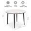 Round Dining Table with Steel Base