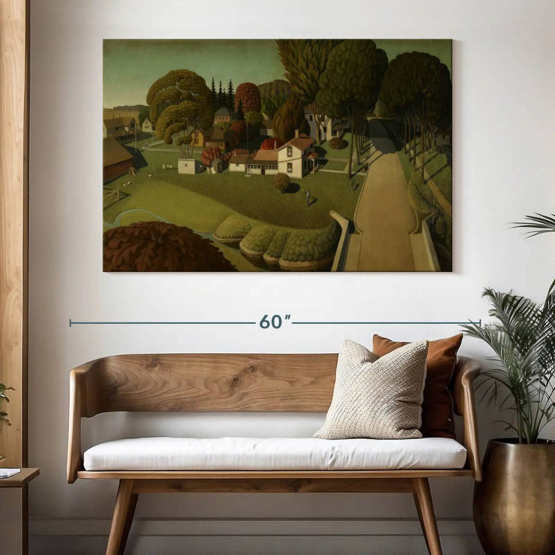 Alvord The Birthplace Of Herbert Hoover, 34" H x 51" W