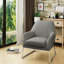 Fauteuil capitonné en polyester de 30,75 po de large Sankey-27192686