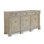 75" Wide 3 Drawer Ash Wood Sideboard