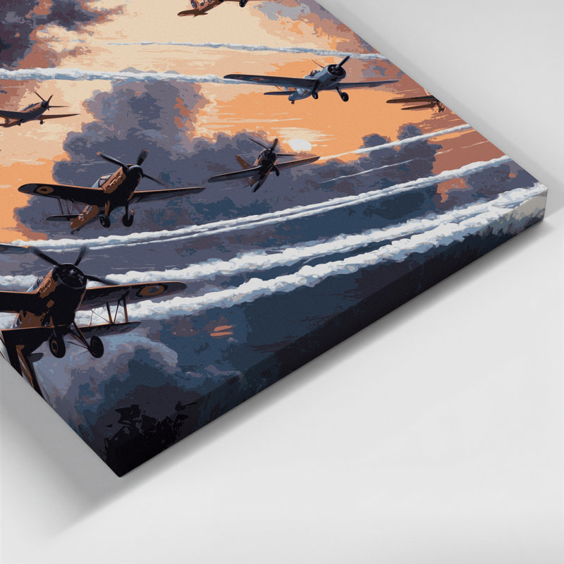 Transport, art acrobatique sur toile gris, H 12 po x l 18 po