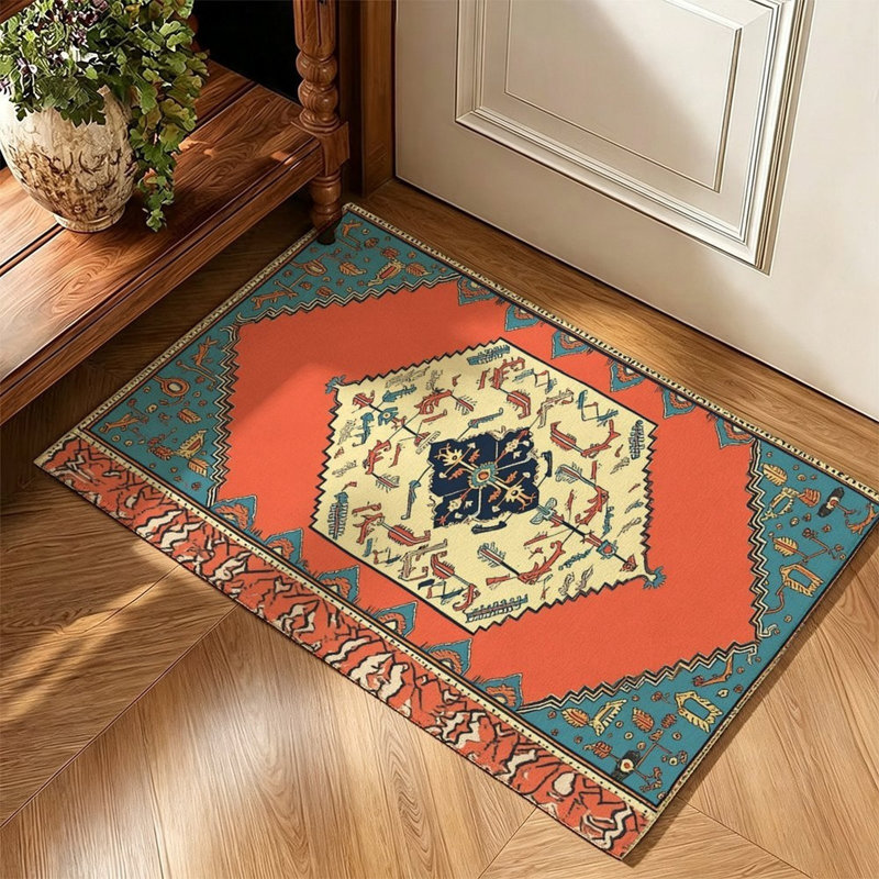 Tapis jeté Southwestern Diamond Multi 47 x 31 po