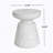 Outdoor Ponti Travertine Side Table,White