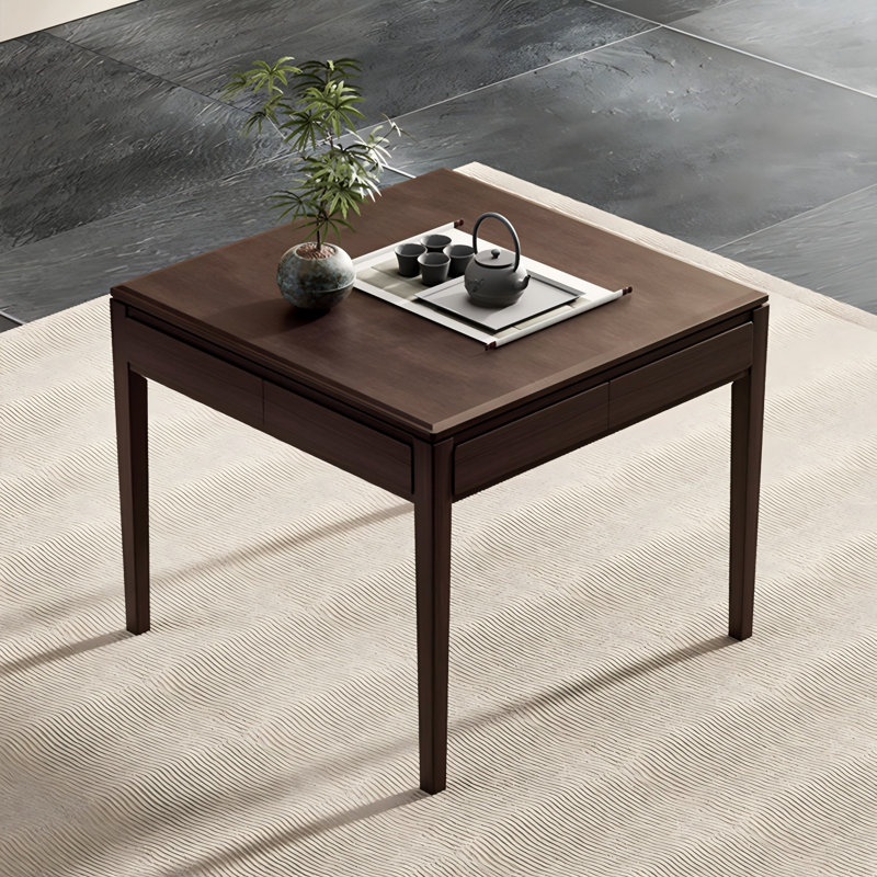 Brown Solid wood Automatic Mahjong Table for Chinese Rules