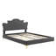 Neena Performance Velvet Queen Bed In Charcoal-1186807249-1186807253