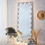 Miroir de plancher argenté pleine longueur avec 3 lumières de couleur: 63 po x 24 po, options de luminosité, cadre en aluminium, couleurs et niveaux de salon de 63 po x 24 po, contrôle tactile, cadre-2100077320
