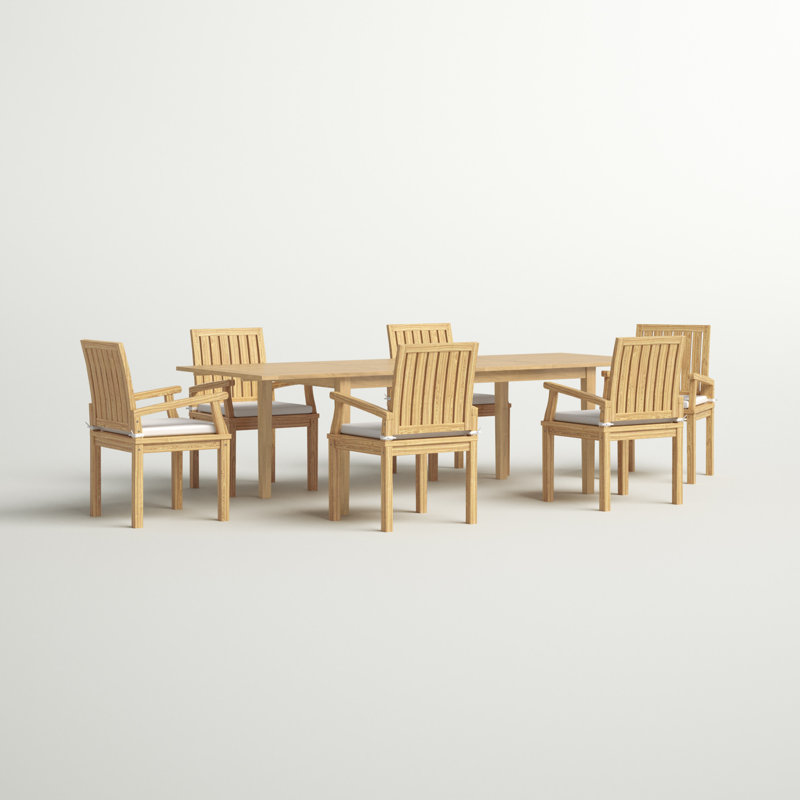 Ensemble repas d'extérieur 7 pièces Marina