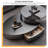 Modern Gray Oval Stainless Steel Coffee Table