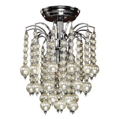 Asti Pearl Bead Semi Flush Mount