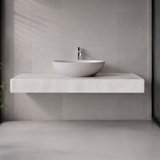 Vast Studio Studio Collection 13.8" Concrete Oval Vessel Bathroom Sink