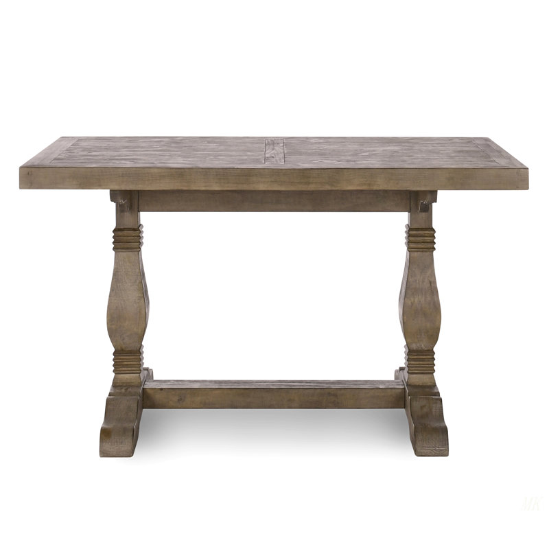 Table de salle à manger Caleb, 30,05 po H x 77,95 po L x 37,95 po L x l, Brun antique