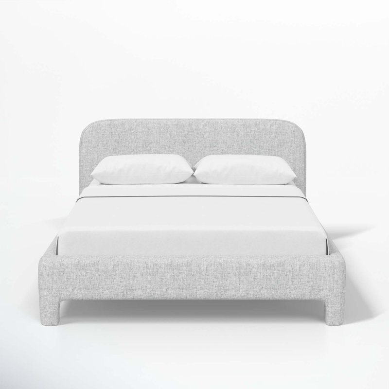 Illy Upholstered Standard Bed, California King, Zuma Pumice Textured Linen