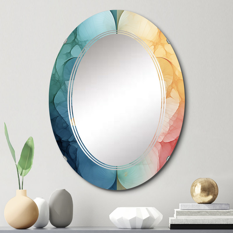 Reinart - Miroir mural moderne ovale, 30 po x 20 po