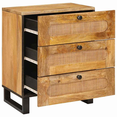 50cm W Solid Wood Bedside Table