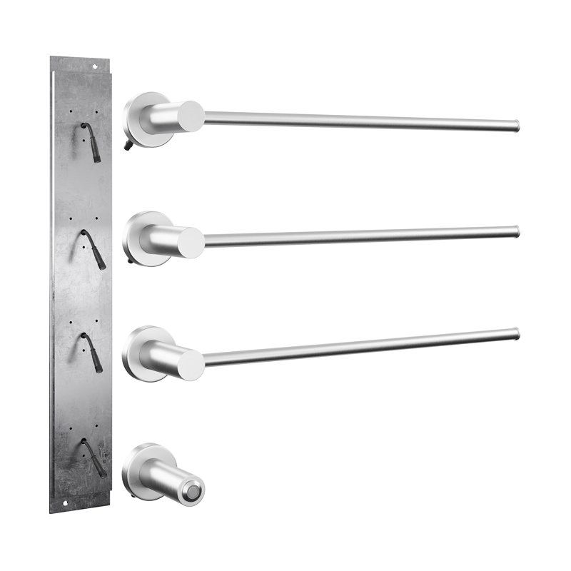 Chauffe-serviettes électrique 3 barres Claire, Chrome