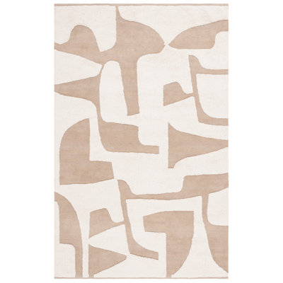 Jaisvi Handmade Cotton Abstract Rug