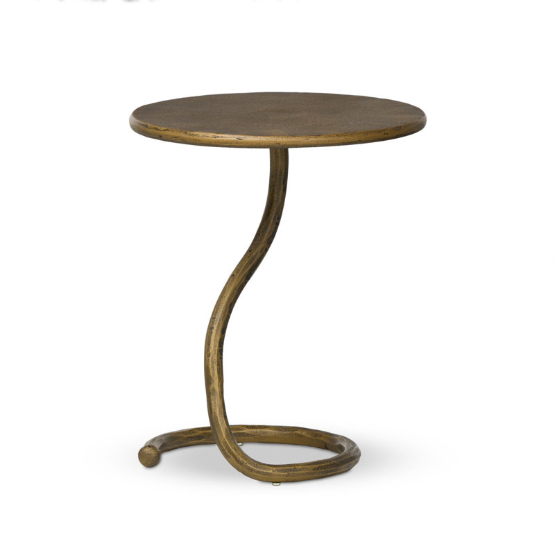 VERA End Table, Brass