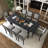 9-Piece Extendable Wood Top Dining Table Set-1936572859