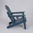 HDPE Folding Adirondack Chair with Dual Cup Holder and Wood Texture-1947150675