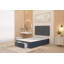 Alyssa Velvet Divan Bed Set Sprung Memory Foam Mattress & Headboard with Drawers-373882257-373882256-374733767