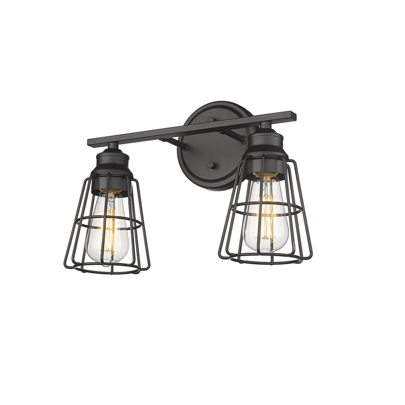 Edoardo Dimmable Vanity Light, 2, Matte Black