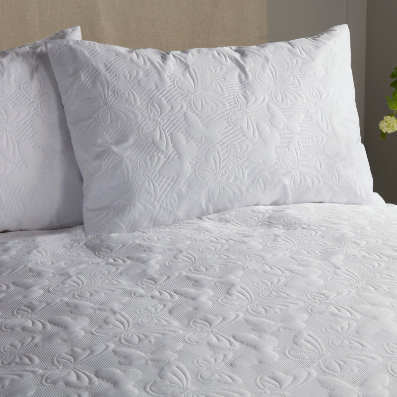 Damishia Polyester Solid Colour Duvet Cover Set with Pillowcases, Super King - 2 Standard Pillowcases