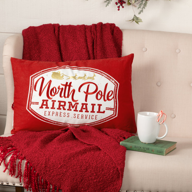 Festive Finds Cotton Throw Pillow