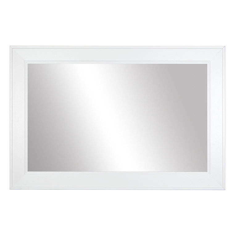 Essex Mirror Frame Kit - A DIY Framing Kit for MIRRORS. Mirror Not Included Red Barrel Studio Finish: White, Size: 43 x 37