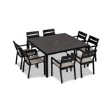 Pacifica Outdoor 9 - Piece Dining Set with Cushions