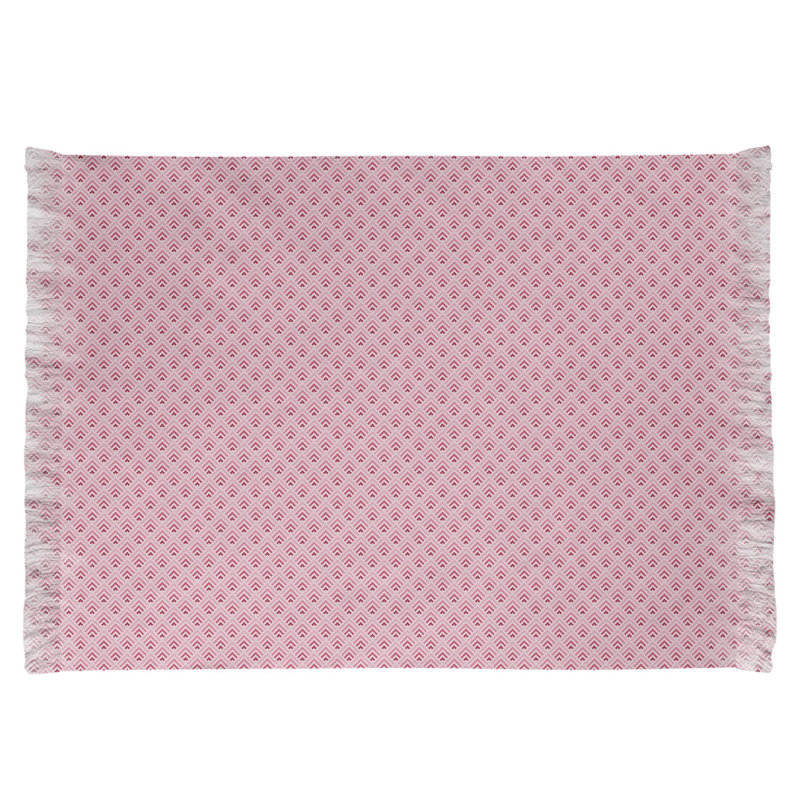 Motif géométrique inversé rose Tapis décoratif, Oui